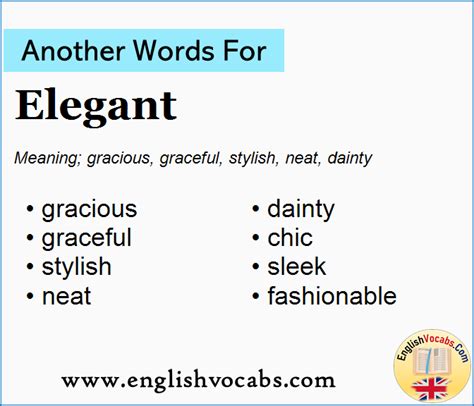 another word for elegant.